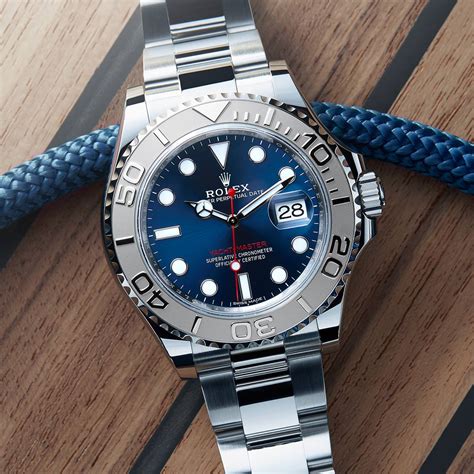 rolex yacht master blue dial review.